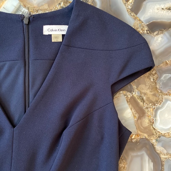 calvin klein trumpet dress